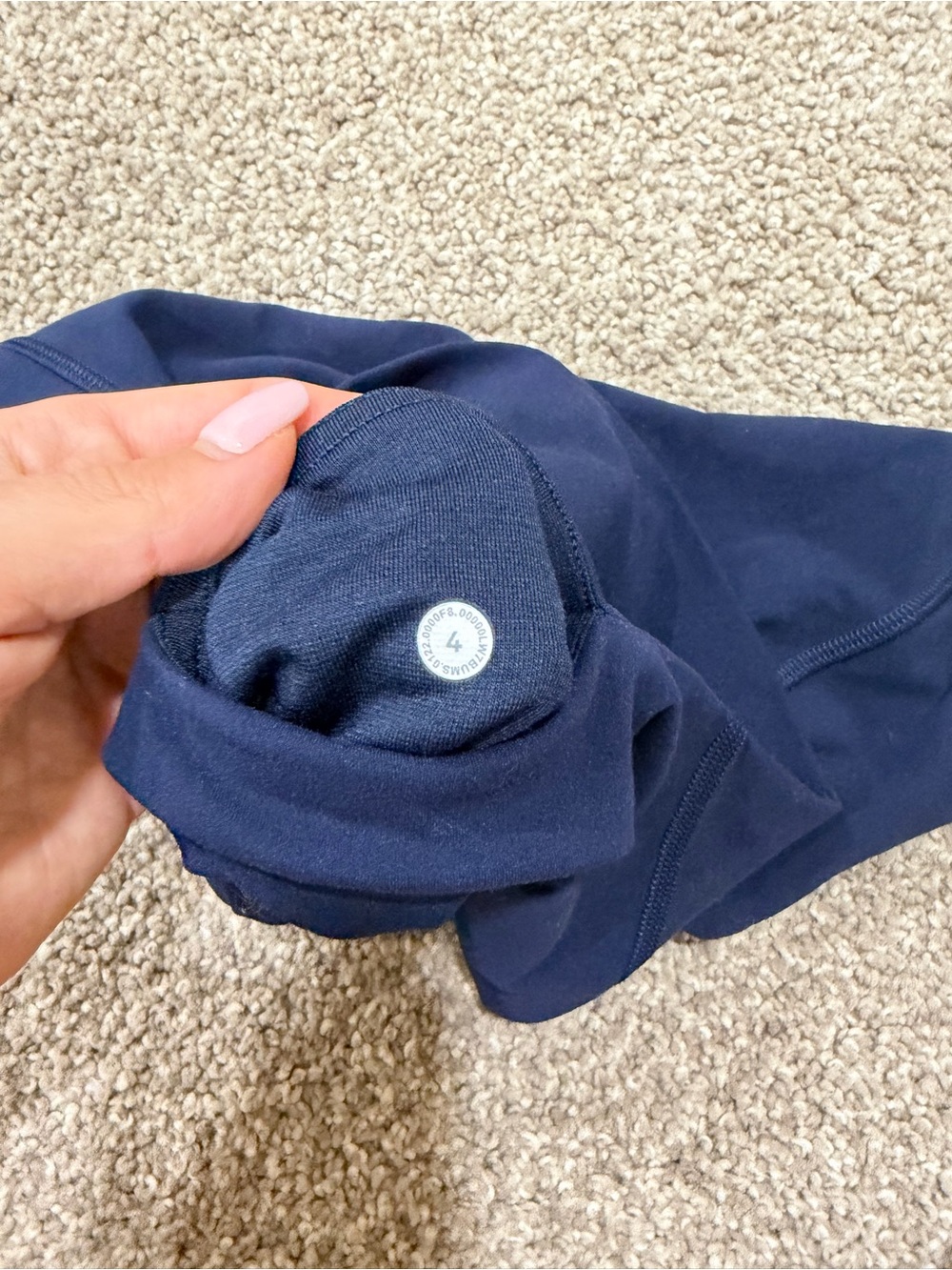 LIKE NEW lululemon High-Rise Align Biker Shorts With Pockets Dark Navy Size 4 - Picture 5 of 5